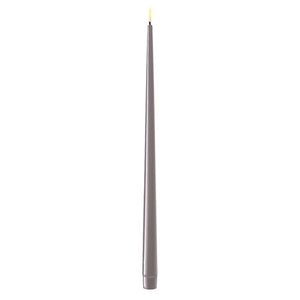 2 Wax LED Tapered Candles - Various Colours