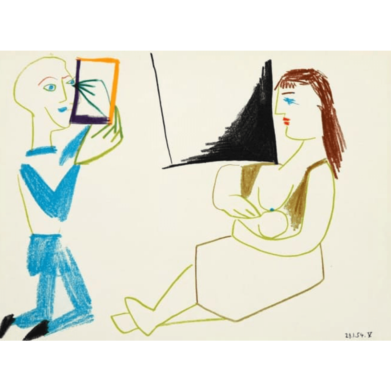 Pablo Picasso - 29.1.54 V - Barnbury