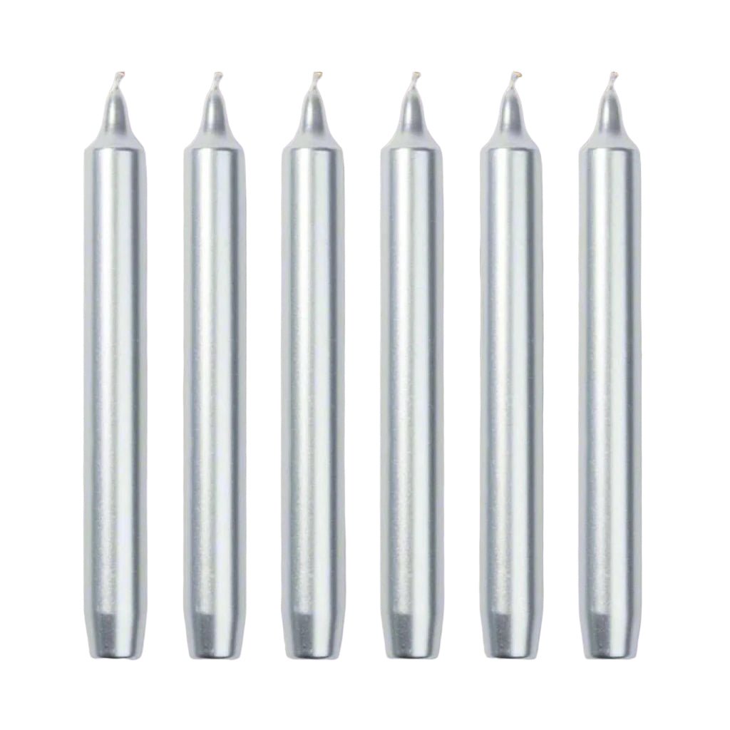 6 Trudon Silver Madeleine Candles - BARNBURY