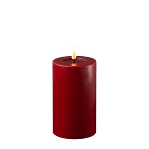 Bordeaux Wax LED Battery Candles