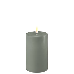 Salvie Green Wax LED Battery Candles