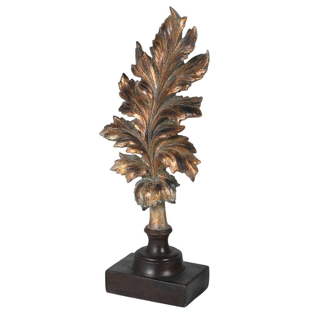 Barnbury - Aged Gold Acanthus Leaf Decoration
