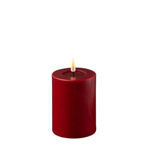 Bordeaux Wax LED Battery Candles