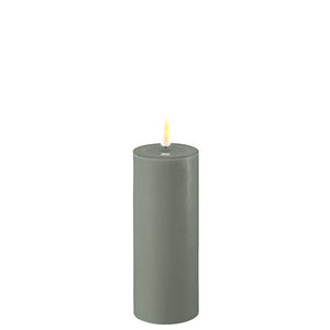Salvie Green Wax LED Battery Candles