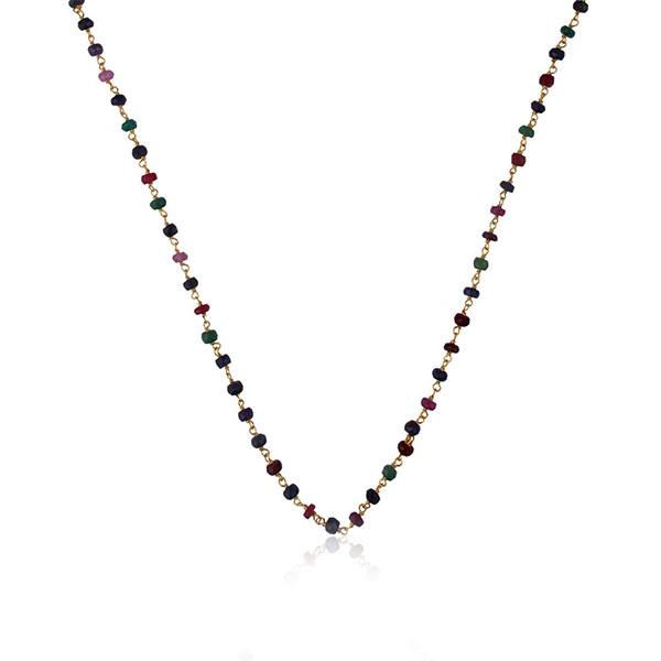 Gold Plated Sterling Silver Multi Tourmaline Necklace - Barnbury