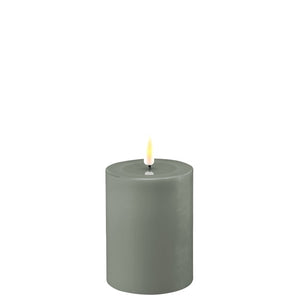 Salvie Green Wax LED Battery Candles