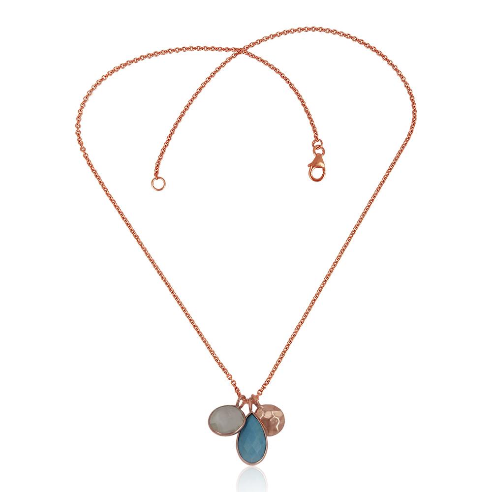crystal quartz and turquoise necklace - Barnbury
