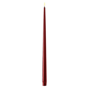 2 Wax LED Tapered Candles - Various Colours