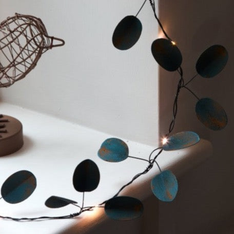 Green Eucalyptus Battery Lights - Barnbury