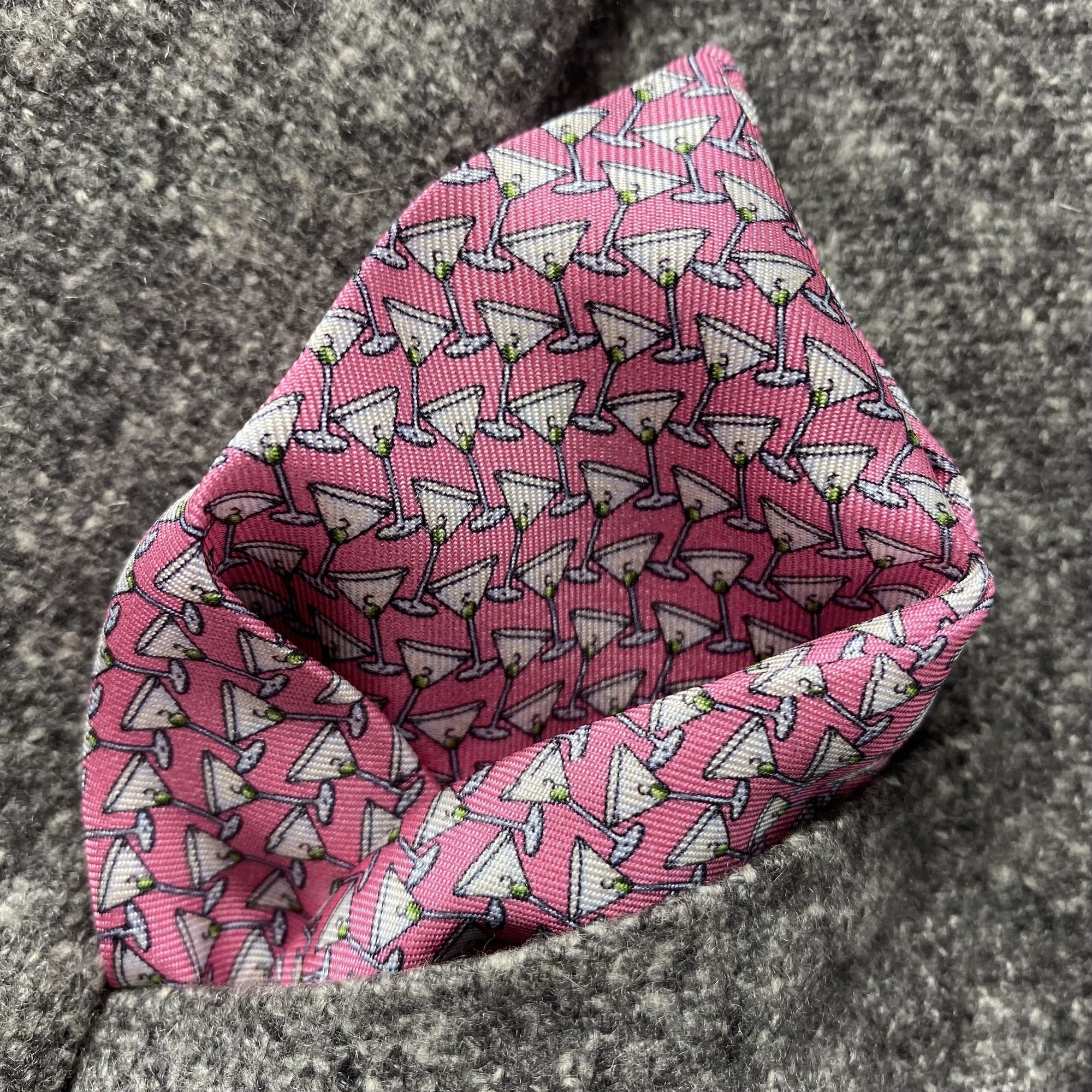 Shaken Not Stirred Pocket Square Pocket Square Barnbury 