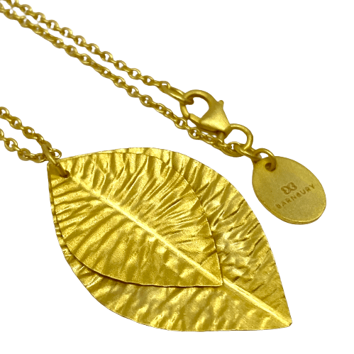 Gold Plated Chain with Leaves - Barnbury