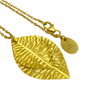 Gold Plated Chain with Leaves - Barnbury