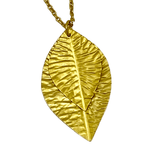 Gold Plated Chain with Leaves - Barnbury