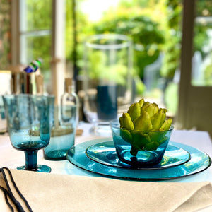Mineral Blue Handmade Glass Tumbler - Barnbury