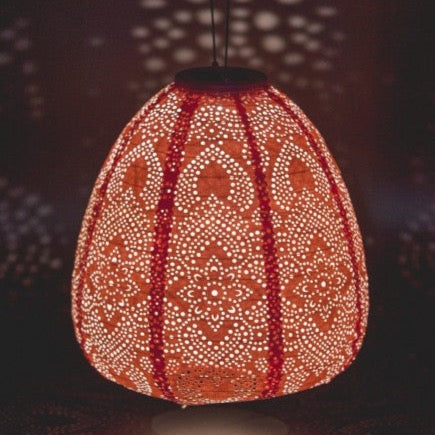 Coral Pink Solar Lantern Solar Lighting Barnbury 