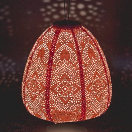 Coral Pink Solar Lantern - Barnbury