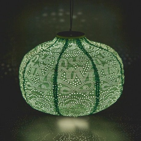 Teal Solar Lantern Solar Lighting Barnbury 