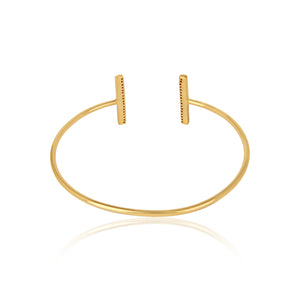 Sterling Silver Pave Bar Bracelet - Barnbury