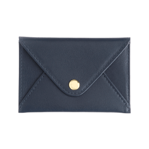 BLUE LEATHER BUSINESS CARD HOLDER - Barnbury