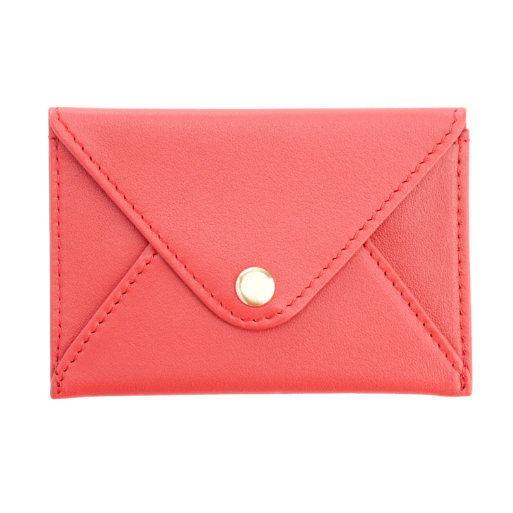 Red Leather Business Card Holder business card holder Barnbury 