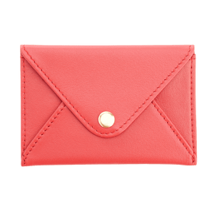 Red Leather Business Card Holder - Barnbury