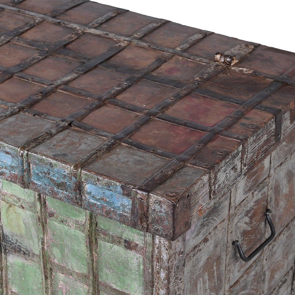 Antique Wooden Pitara - BARNBURY