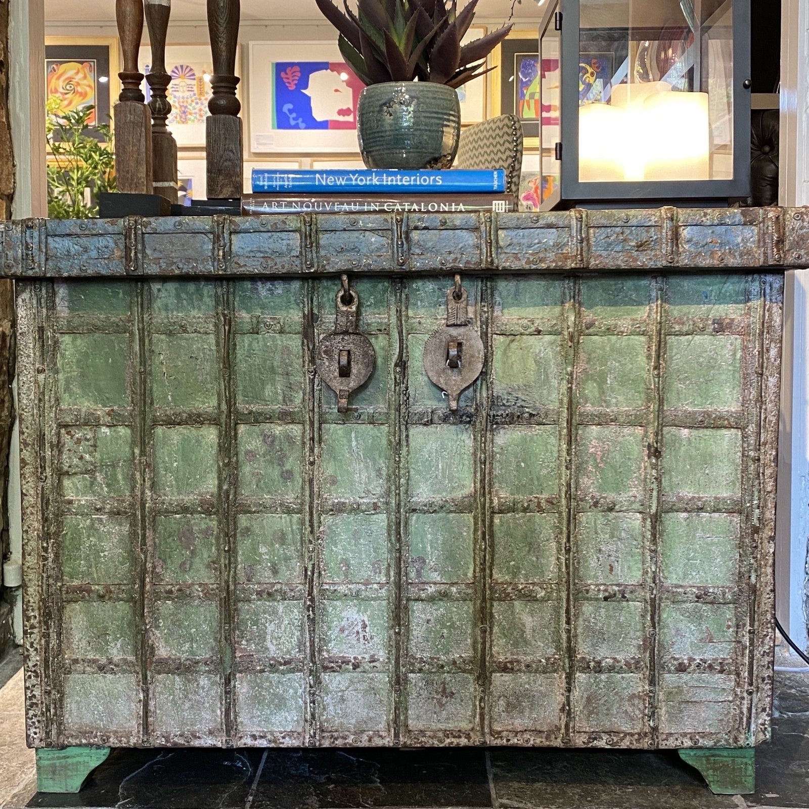 Antique Wooden Pitara - BARNBURY