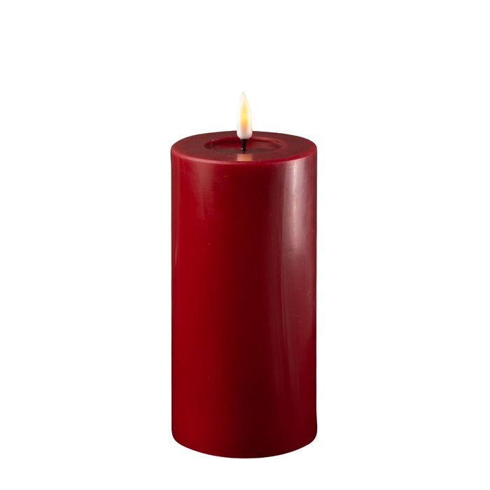 Bordeaux Wax LED Battery Candles Flameless Candles Barnbury 