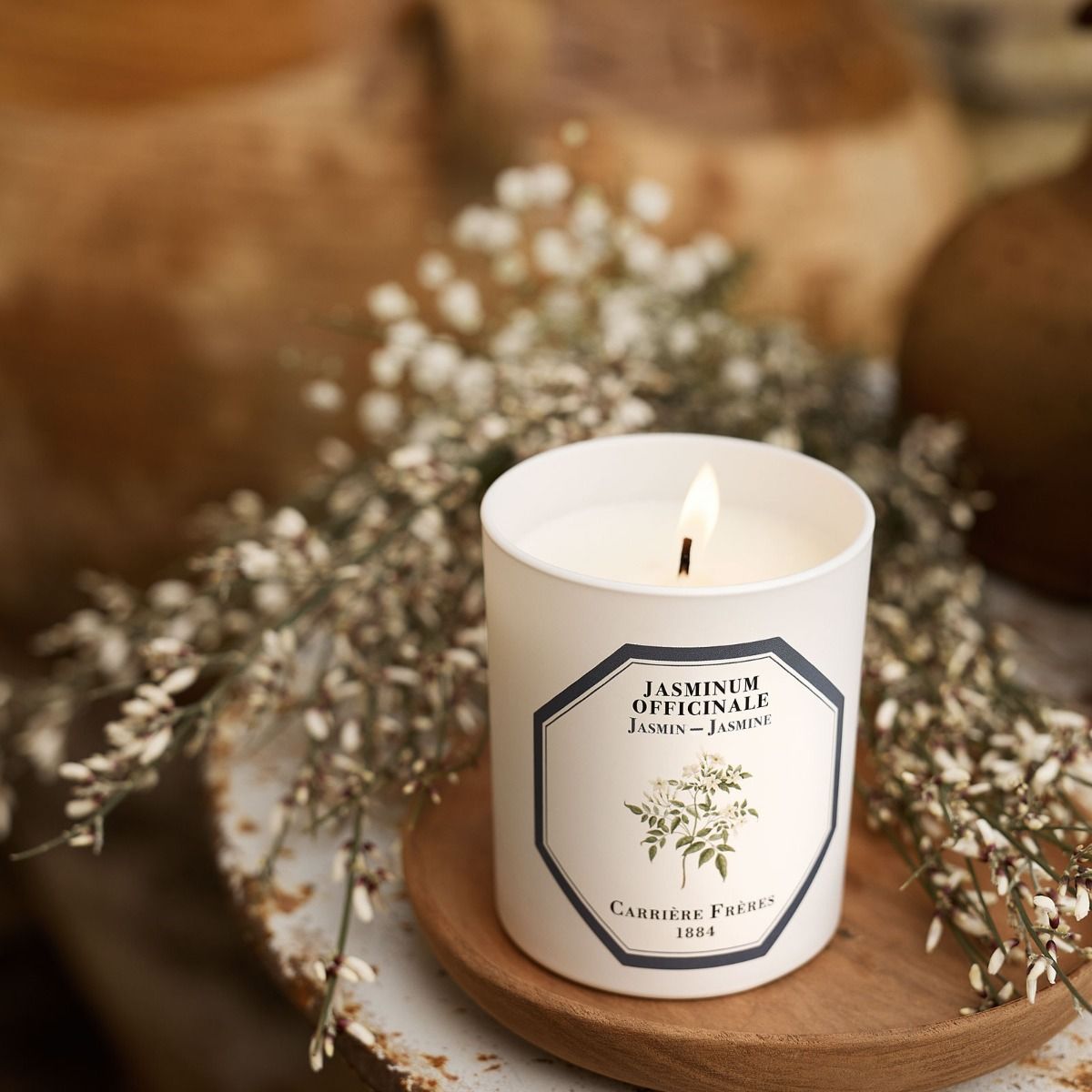 Carrière Frères Jasmine Scented Candle - BARNBURY