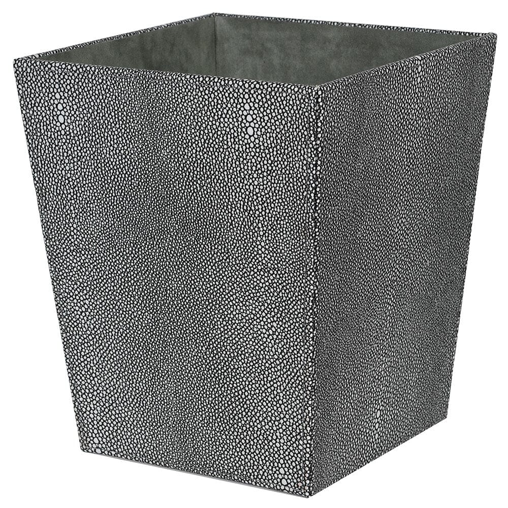 Henley Faux Shagreen Waste Paper Bin Barnbury 