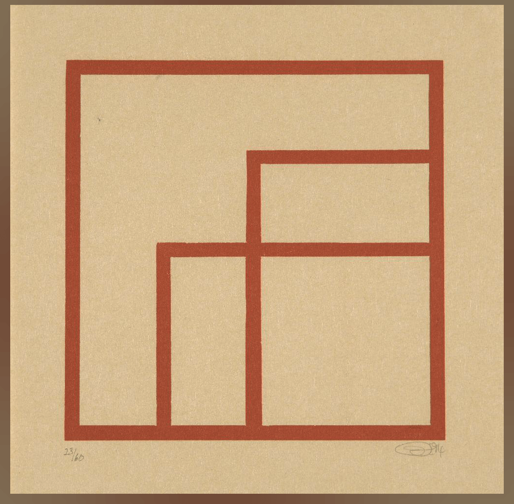 Ian Tyson - Zen Woodcut Print Barnbury 