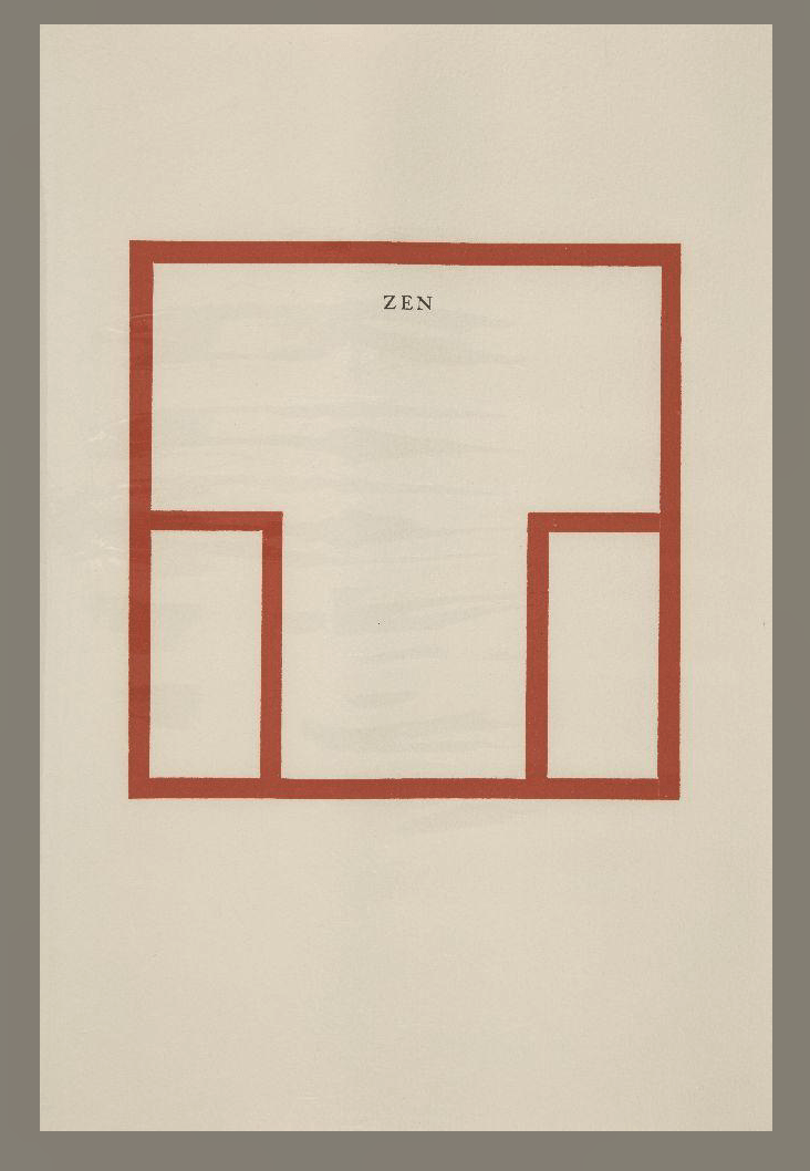 Ian Tyson - Zen Woodcut Print Barnbury 