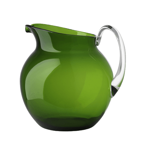 Mario Luca Giusti Green Palla Pitcher Synthetic Crystal Glass Mario Luca Giusti 