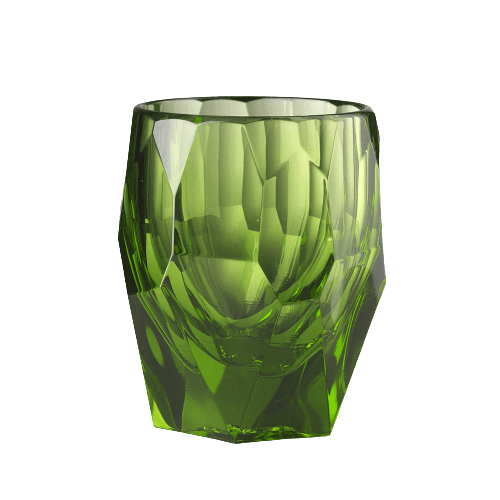 Mario Luca Giusti Super Milly Tumbler - Green Synthetic Crystal Glass Mario Luca Giusti 