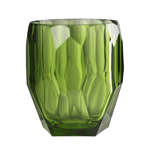 Mario Luca Giusti Green Antartica Bottle Holder Synthetic Crystal Glass Mario Luca Giusti 