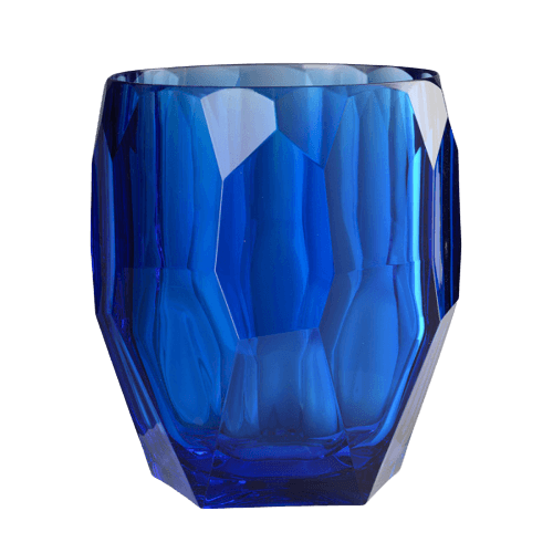 Mario Luca Giusti Blue Antartica Bottle Holder Synthetic Crystal Glass Mario Luca Giusti 