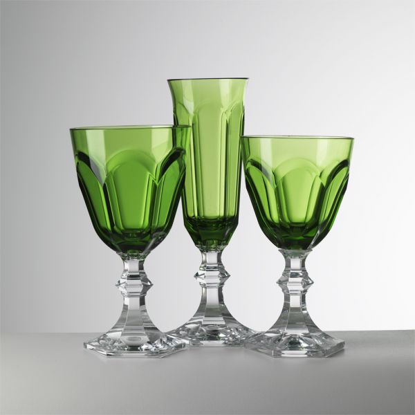 Mario Luca Giusti Dolce Vita Wine Glass - Green Synthetic Crystal Glass Mario Luca Giusti 