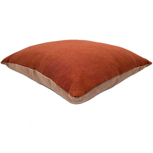 Paprika/Blush linen cushion - Barnbury