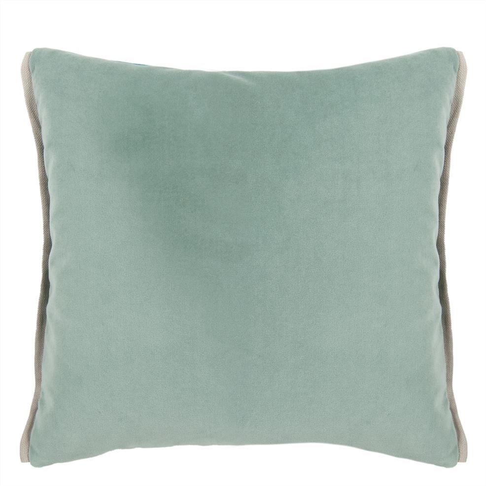 Ocean Bollywood Velvet Cushion - Barnbury