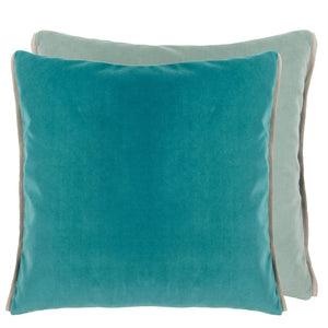 Ocean Bollywood Velvet Cushion - Barnbury