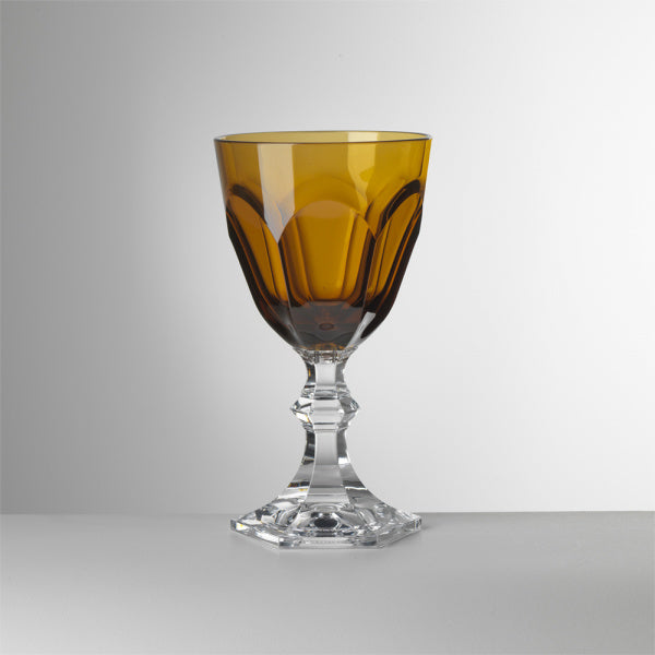 Mario Luca Giusti Dolce Vita Water Glass - Amber Synthetic Crystal Glass Mario Luca Giusti 