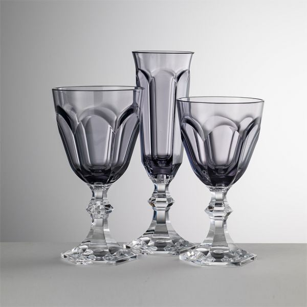 Mario Luca Giusti Dolce Vita Wine Glass - Grey Synthetic Crystal Glass Mario Luca Giusti 