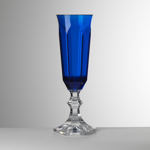 Mario Luca Giusti Dolce Vita Flute - Blue Synthetic Crystal Glass Mario Luca Giusti 