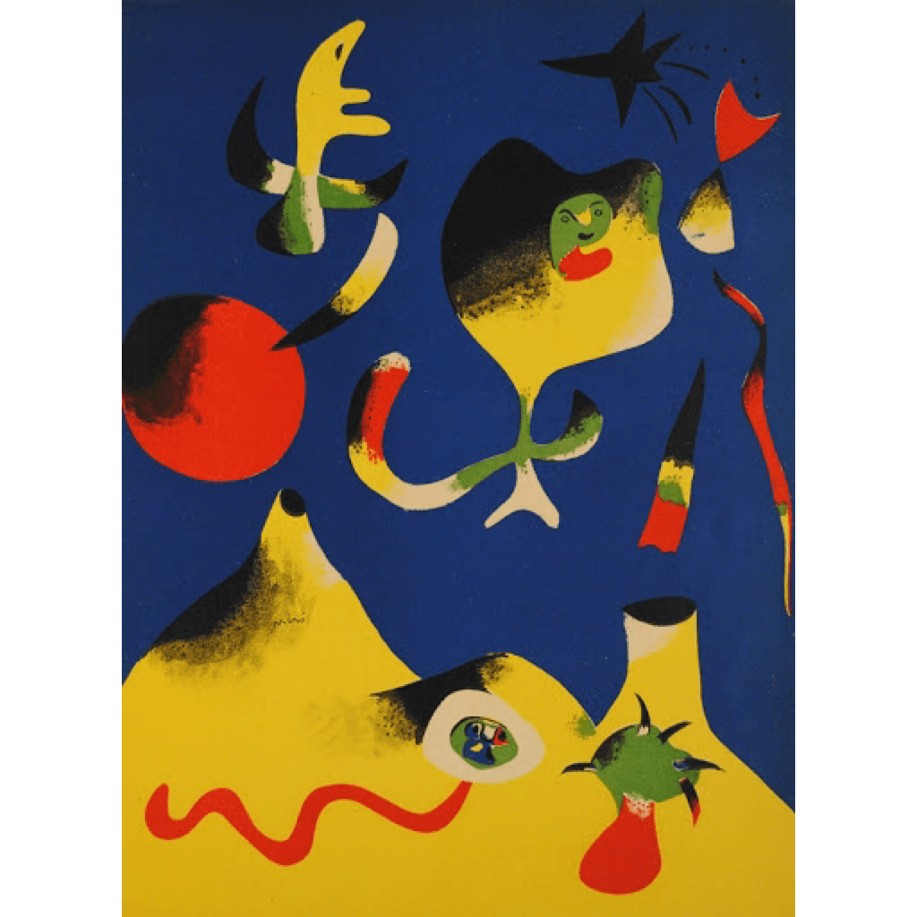 Joan Miró - L'Air Lithograph Barnbury 
