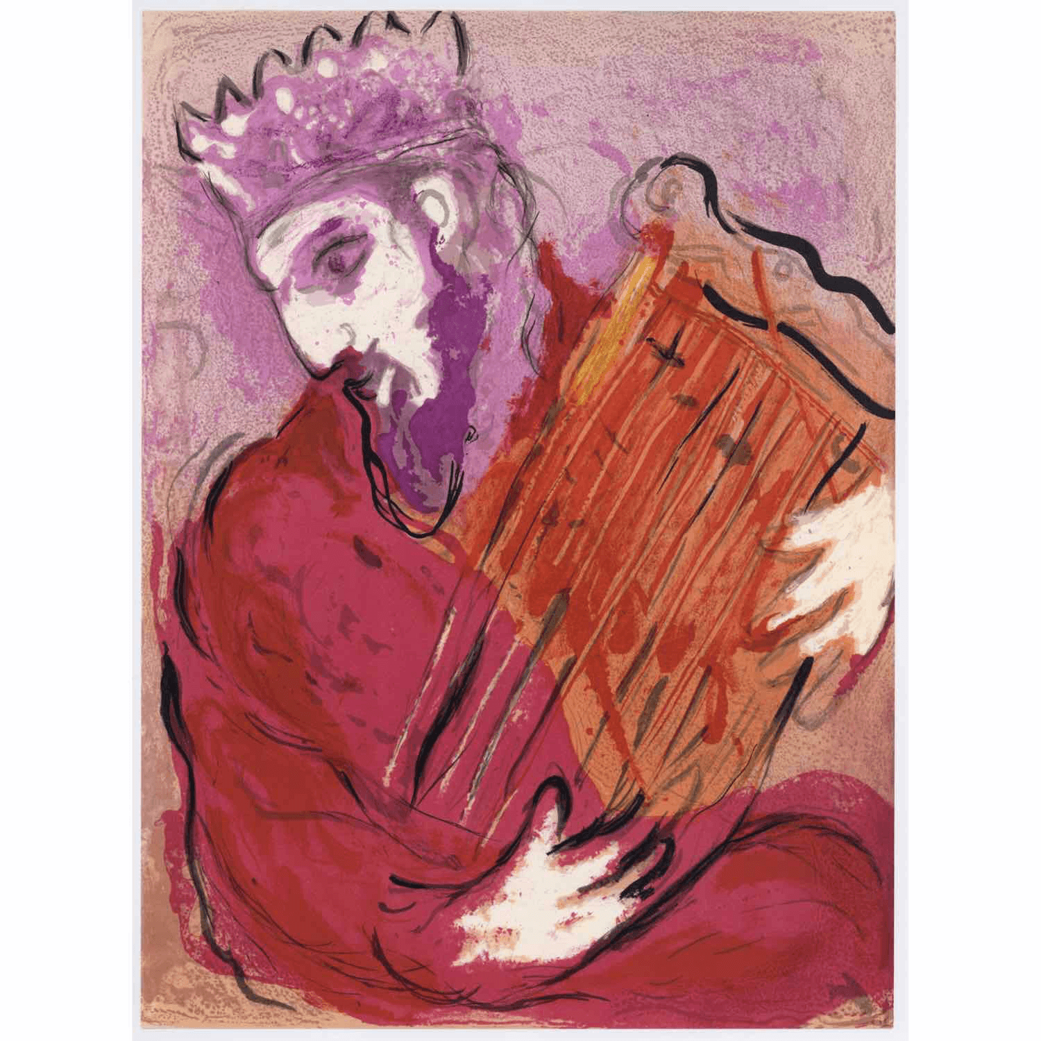 Marc Chagall - David and his Harp - BARNBURY
