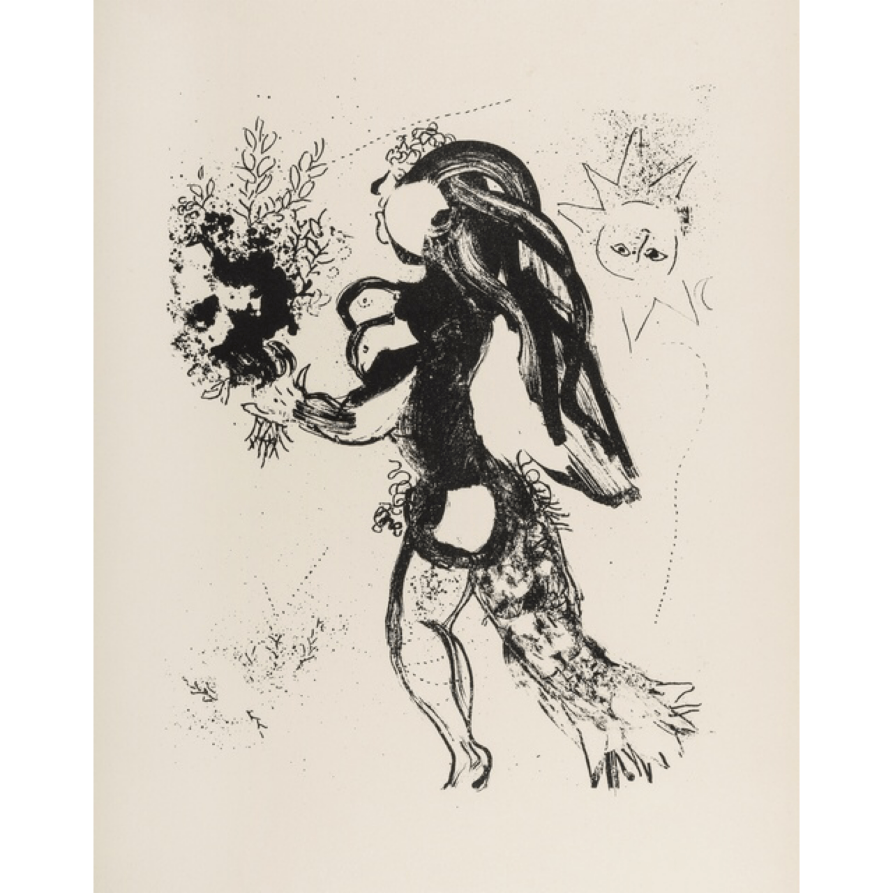 Marc Chagall - L'Offrande Lithograph Barnbury 