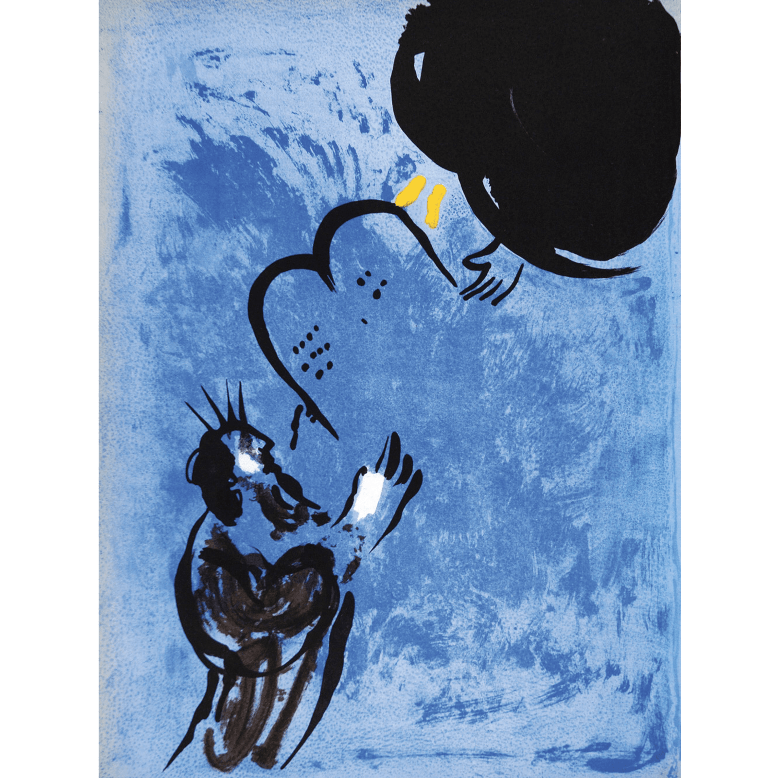 Marc Chagall - Moses Receives the Tablets of the Law - BARNBURY