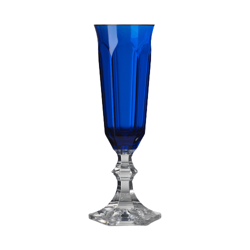 Mario Luca Giusti Dolce Vita Flute - Blue Synthetic Crystal Glass Mario Luca Giusti 