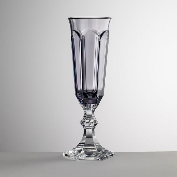 Mario Luca Giusti Dolce Vita Flute - Grey Synthetic Crystal Glass Mario Luca Giusti 