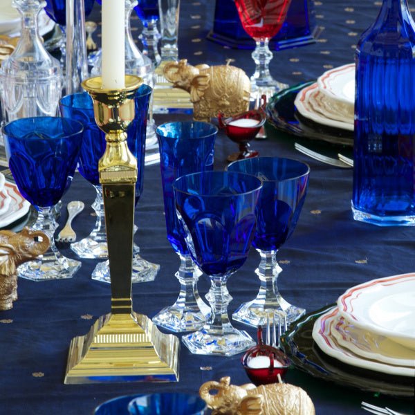 Mario Luca Giusti Dolce Vita Water Glass - Blue - BARNBURY